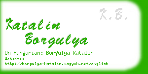 katalin borgulya business card